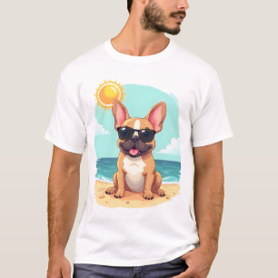 Französische Bulldogge im Urlaub T-Shirt