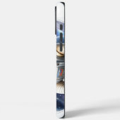 Französische Bulldogge im Weltall im Urlaub Case-Mate iPhone Hülle (Rückseite / Links)