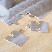 Französische Bulldogge in den Herz-Gläsern Puzzle (Seite)