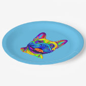 Französische Bulldogge in der Farbe Pappteller (Schrägansicht)