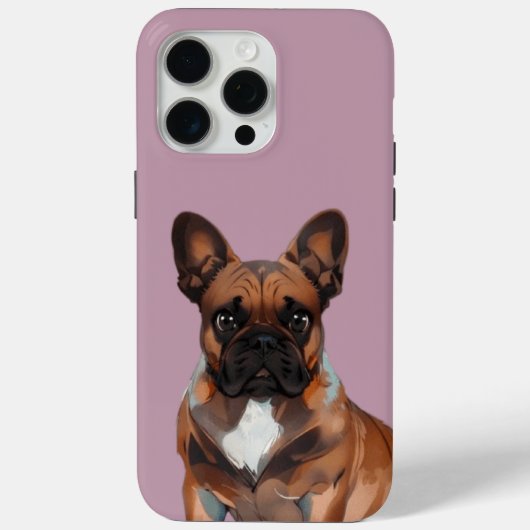 Französische Bulldogge in Neon Case-Mate iPhone Hülle (Rückseite)