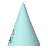 Französische Bulldogge in Skateboard-alles Gute Partyhütchen (Rechts)