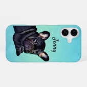 Französische Bulldogge iPhone 16 Hülle (Rückseite (Horizontal))