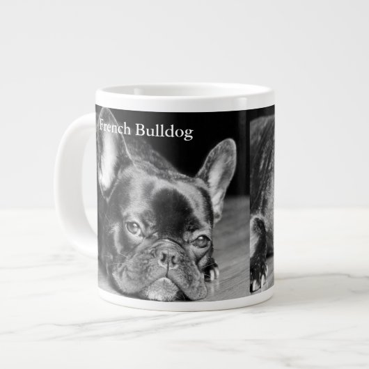 Französische Bulldogge Jumbo-Tasse (Vorderseite Links)