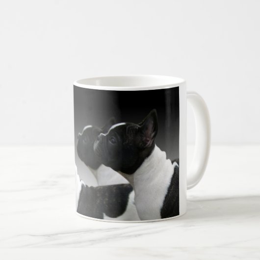 französische Bulldogge Kaffeetasse (VorderseiteRechts)
