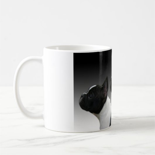 französische Bulldogge Kaffeetasse (Links)
