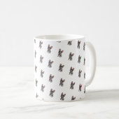 Französische Bulldogge Kaffeetasse (VorderseiteRechts)