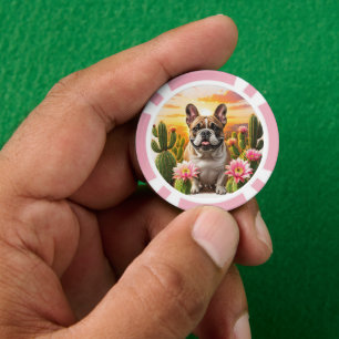 Französische Bulldogge Kaktus Französische Bulldo Pokerchips