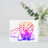 Französische Bulldogge Karte (Stehend Vorderseite)
