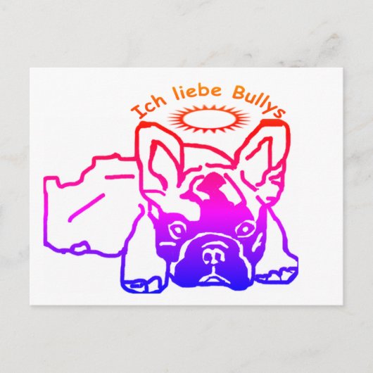 Französische Bulldogge Karte (Vorderseite)