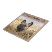 Französische Bulldogge Keramikfliese (Seite)