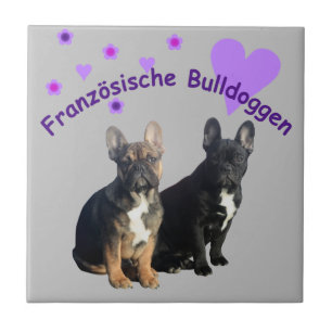 Französische Bulldogge Keramikfliese