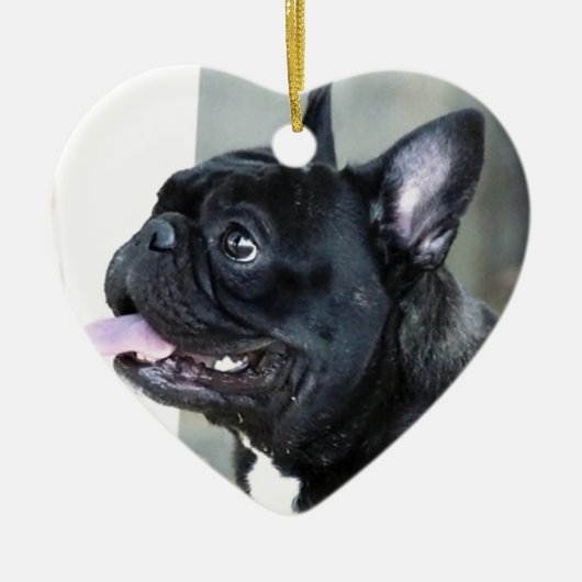 Französische Bulldogge Keramikornament (Vorne)