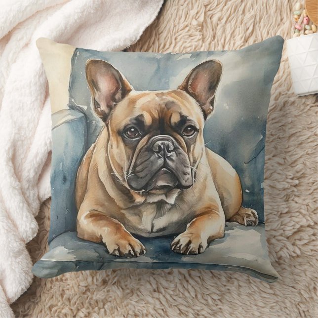 Französische Bulldogge Kissen (Decke)