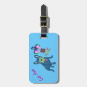 Französische Bulldogge Kofferanhänger (Vorderseite vertikal)