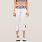  Französische Bulldogge Kopf French Bulldog Capri Leggings (Vorderseite)