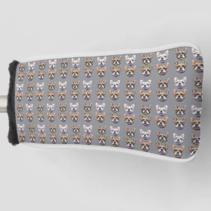 Französische Bulldogge Kopf French Bulldog  Golf Headcover