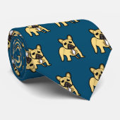 Französische Bulldogge Krawatte (Gerollt)