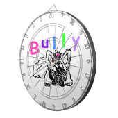 Französische Bulldogge Krone French Bulldog Dartscheibe (Vorderseite rechts)