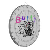 Französische Bulldogge Krone French Bulldog Dartscheibe (Vorderseite Links)