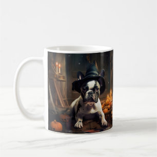 Französische Bulldogge Kürbisse Halloween Gruselig Kaffeetasse