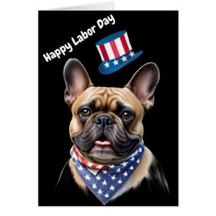 Französische Bulldogge Labor Day French Bulldog