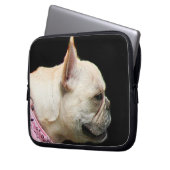 Französische Bulldogge Laptopschutzhülle (Vorderseite Links)