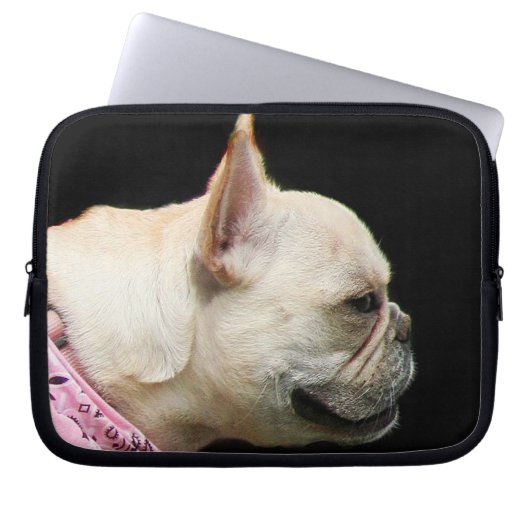 Französische Bulldogge Laptopschutzhülle (Vorderseite)