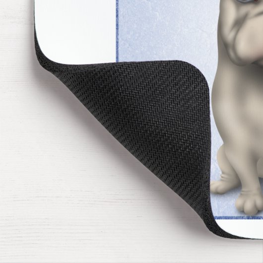 Französische Bulldogge (lederfarbenes) FB1 Mousepad (Ecke)