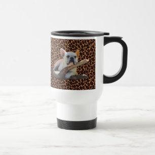 Französische Bulldogge Leopard French Bulldog Reisebecher