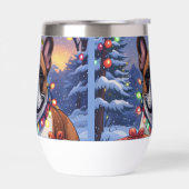 Französische Bulldogge Lichterkette Weihnachten (Links)