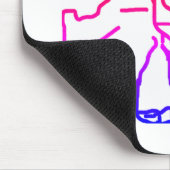 Französische Bulldogge Liebe French Bulldog Mousepad (Ecke)