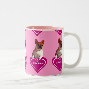 Französische Bulldogge Liebe French Bulldog Zweifarbige Tasse