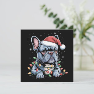 Französische Bulldogge Liebhaber Frenchie Weihnach Feiertagskarte