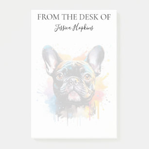 Französische Bulldogge Liebhaber personalisierter  Post-it Klebezettel