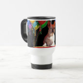 Französische Bulldogge Luftballon French Bulldog Reisebecher (Vorderseite Links)