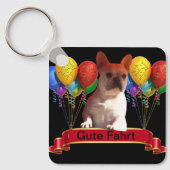 Französische Bulldogge Luftballon French Bulldog Schlüsselanhänger (Vorderseite)