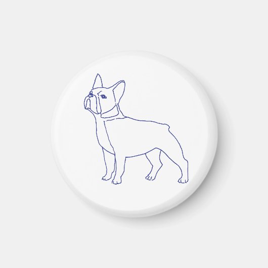 Französische Bulldogge Magnet (Vorne)