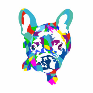 Französische Bulldogge Magnet Fotoskulptur Magnet