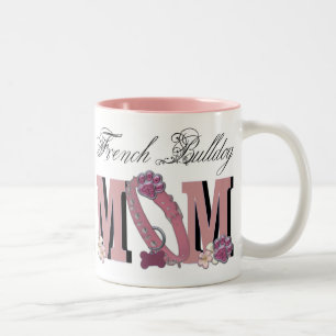 Französische Bulldogge MAMA Zweifarbige Tasse