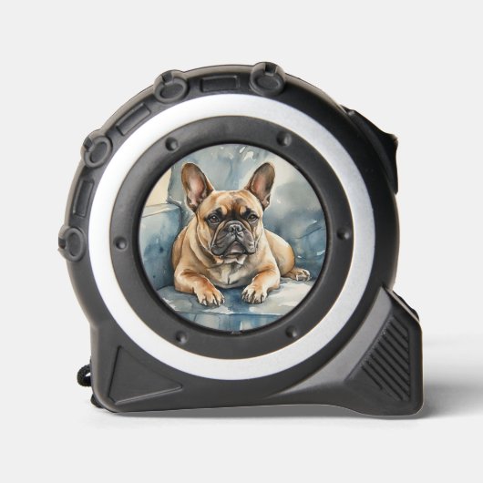 Französische Bulldogge Maßband (Vorderseite)