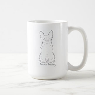Französische Bulldogge Minimalistische Linienkunst Kaffeetasse