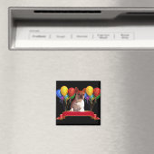 französische Bulldogge mit Ballons Magnet (In Situ (Geschirrspüler))