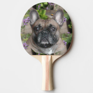 Französische Bulldogge mit Biene French Bulldog Tischtennis Schläger