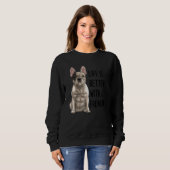 Französische Bulldogge mit einem Frenchie 1 Sweatshirt (Vorne ganz)
