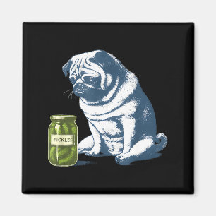 Französische Bulldogge mit Einmachglas lustiges Me Magnet