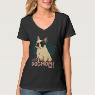 Französische Bulldogge Mit Herzdekoration coolste T-Shirt
