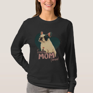 Französische Bulldogge mit Herzdekoration Frenchy T-Shirt