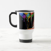 Französische Bulldogge mit Luftballons Reisebecher (Links)