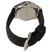 Französische Bulldogge mit Zigarre Vatertag Armbanduhr (Rückseite)